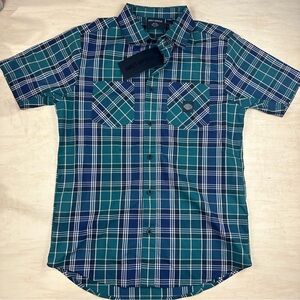 Harley Davidson plaid short sleeve button up